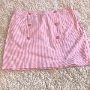 Vineyard Vines pink seersucker skirt